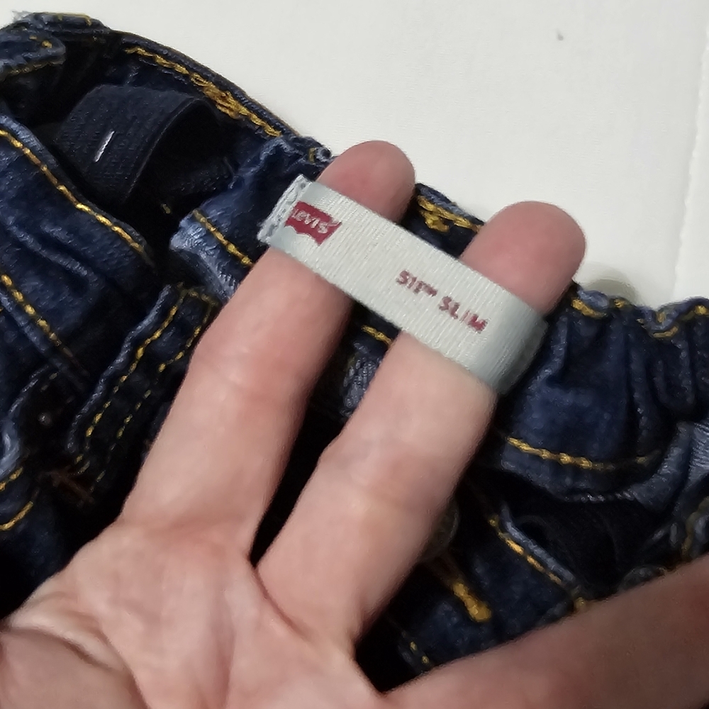 Size‎ 6 Reg SLIM Levis Boy Denim Shorts - Picture 2 of 6
